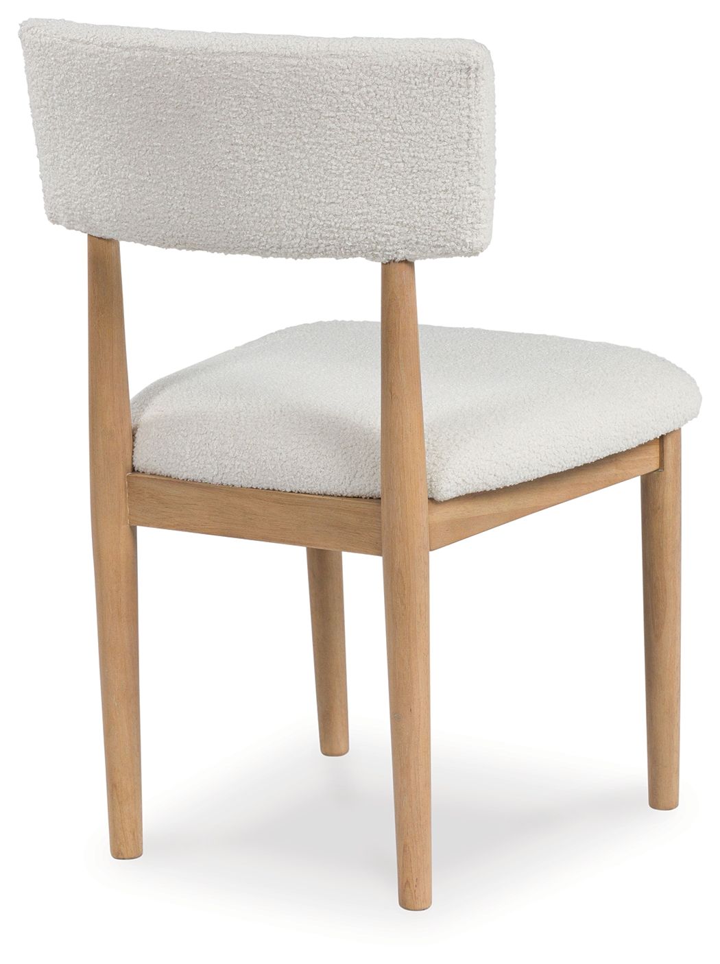 Sawdyn - Blanc / Marron clair - Chaise de salle à manger rembourrée (lot de 2)