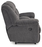 Foreside - Anthracite - Canapé double inclinable avec console