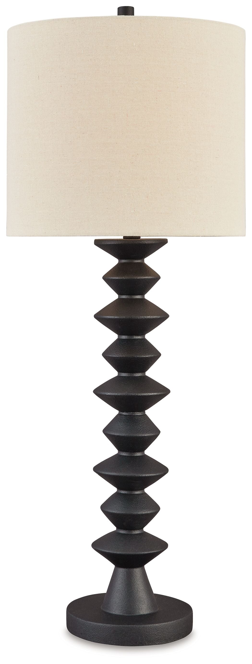 Luanndon - Noir - Lampe de buffet en poly