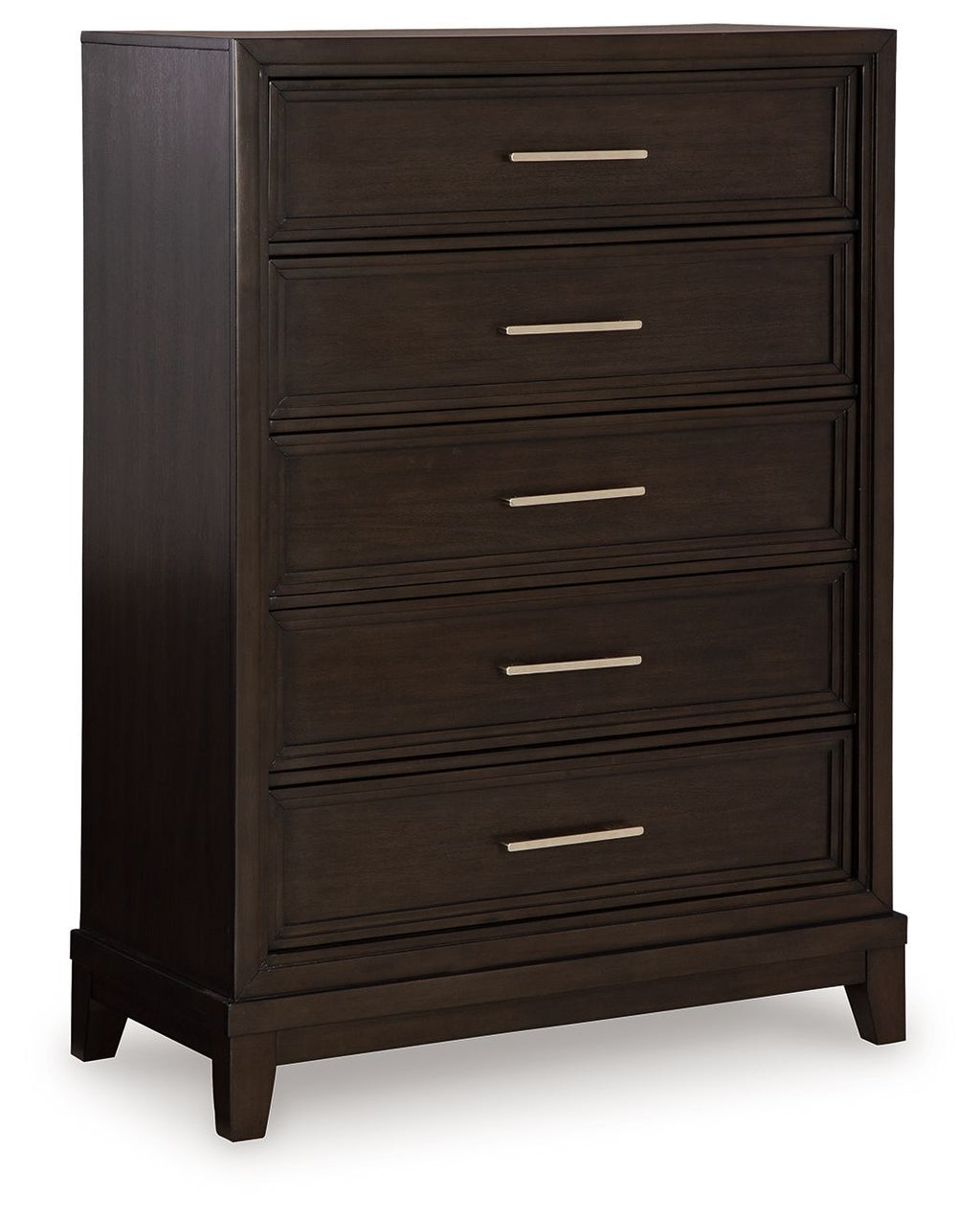 Neymorton - Brun gris foncé - Commode à cinq tiroirs
