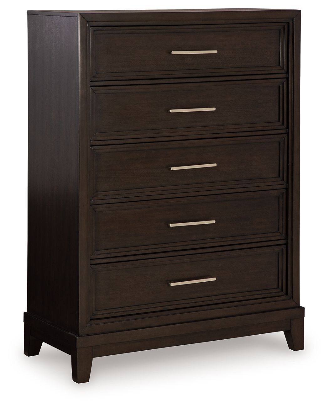 Neymorton - Brun gris foncé - Commode à cinq tiroirs