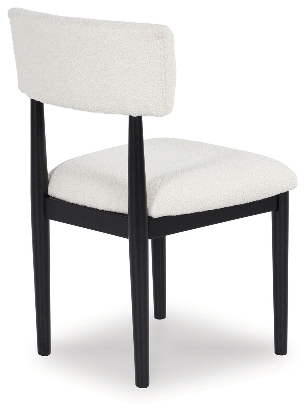 Xandrum - Blanc / Noir - Chaise de salle à manger rembourrée (lot de 2)