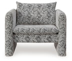 Kenbell - Noir / Blanc - Fauteuil d'appoint