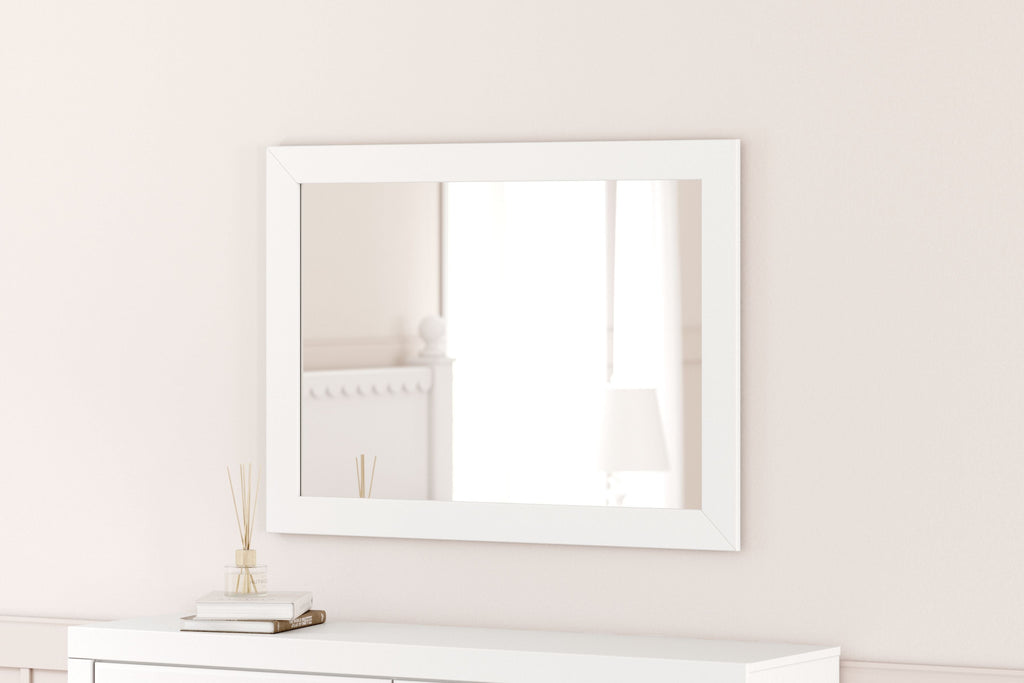 Mollviney - Blanc - Miroir de chambre