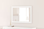 Mollviney - Blanc - Miroir de chambre