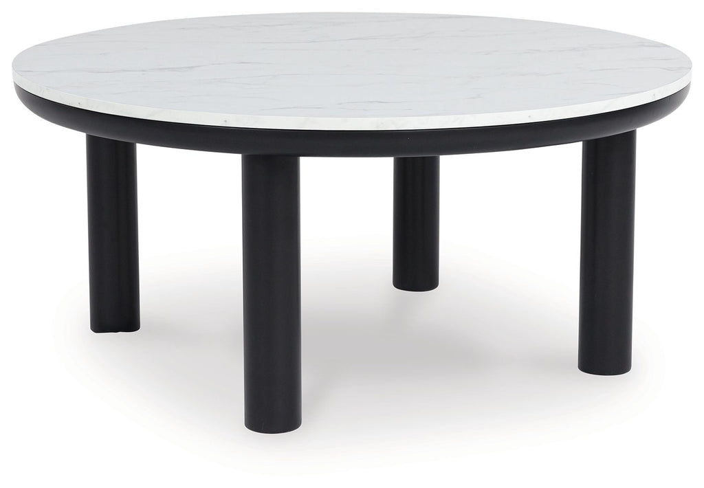 Xandrum - Noir / Blanc - Ensemble de tables d'appoint (lot de 3)