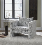 Kenbell - Noir / Blanc - Fauteuil d'appoint