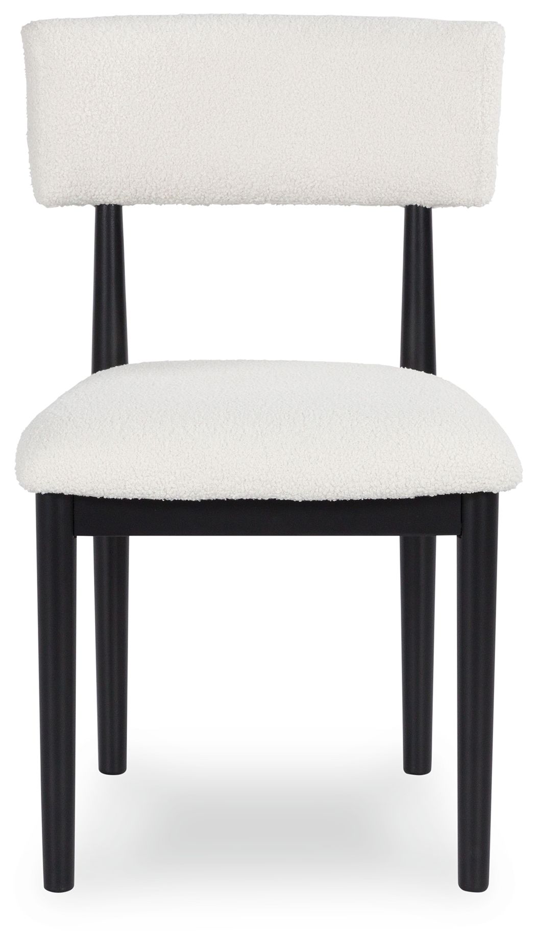 Xandrum - Blanc / Noir - Chaise de salle à manger rembourrée (lot de 2)