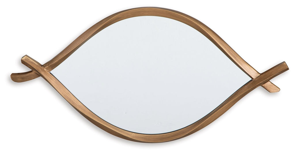 Bartner - Finition or antique - Miroir d'appoint