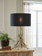 Josney - Lampe de table en métal finition or antique