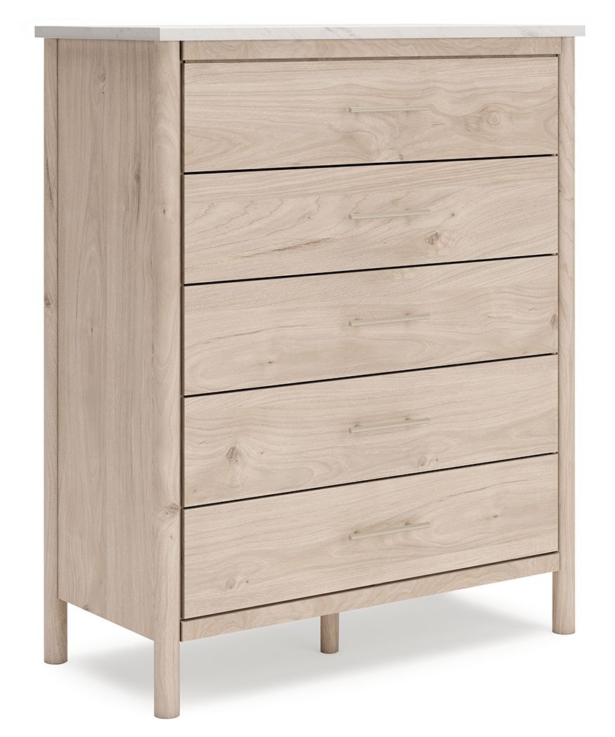 Cadmori - Commode large à cinq tiroirs