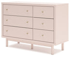 Wistenpine - Blush - Commode à six tiroirs