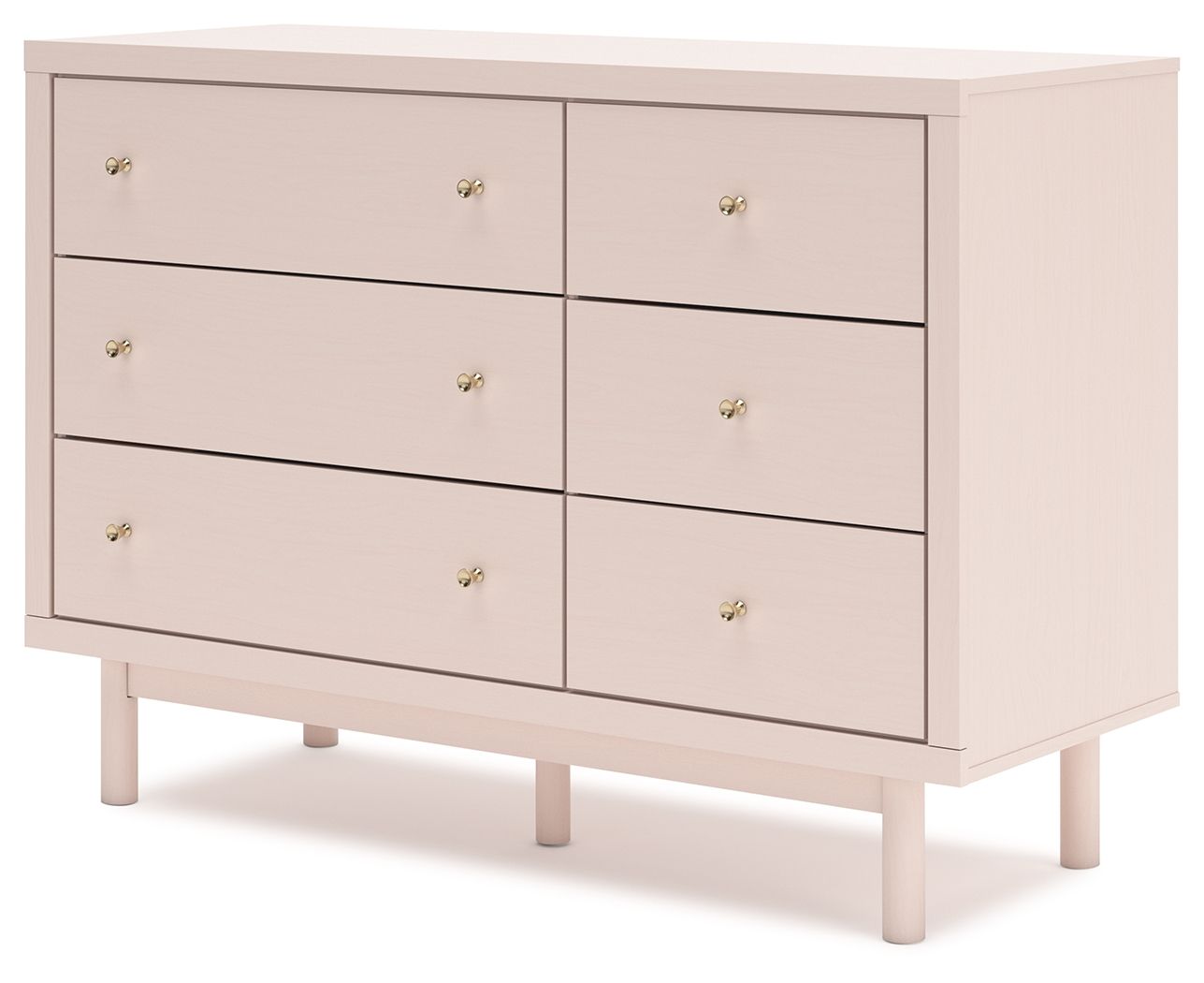 Wistenpine - Blush - Commode à six tiroirs