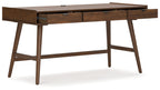 Lyncott - Marron - Ensemble 3 pièces - Bureau, chaise et bibliothèque