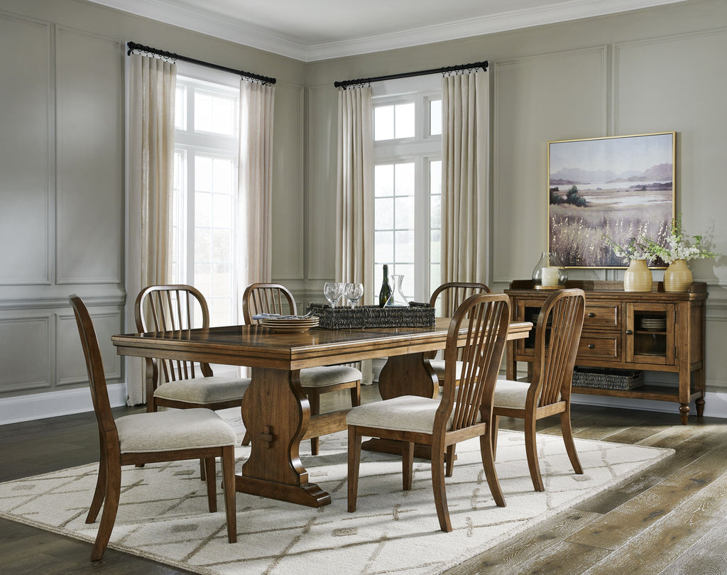 Sturlayne - Ensemble de table rectangulaire extensible