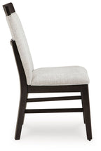 Neymorton - Chaise de salle à manger rembourrée gris clair/marron (lot de 2)