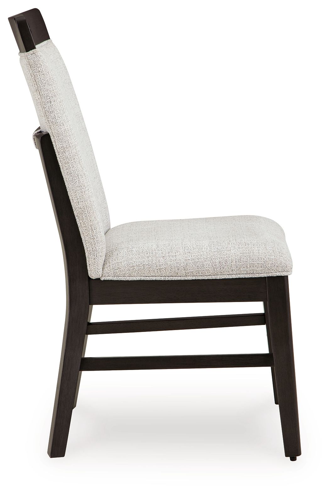 Neymorton - Chaise de salle à manger rembourrée gris clair/marron (lot de 2)