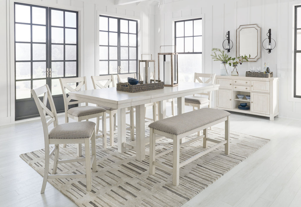 Robbinsdale - Ensemble de table à manger rectangulaire extensible à hauteur de comptoir