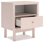 Wistenpine - Blush - Table de chevet à un tiroir