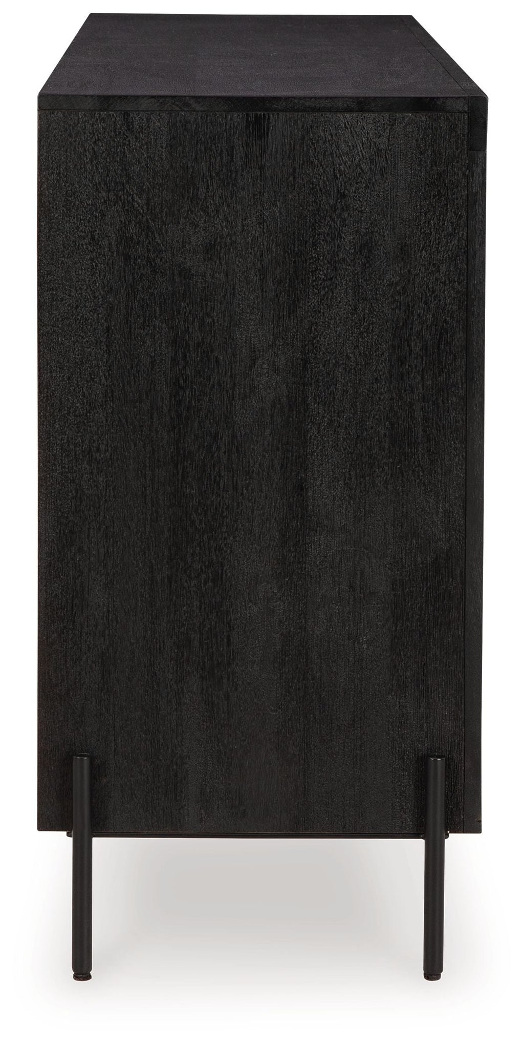 Vallisburg - Noir / Naturel - Meuble d'appoint
