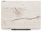 Lawroy - Naturel clair - Table de chevet à deux tiroirs