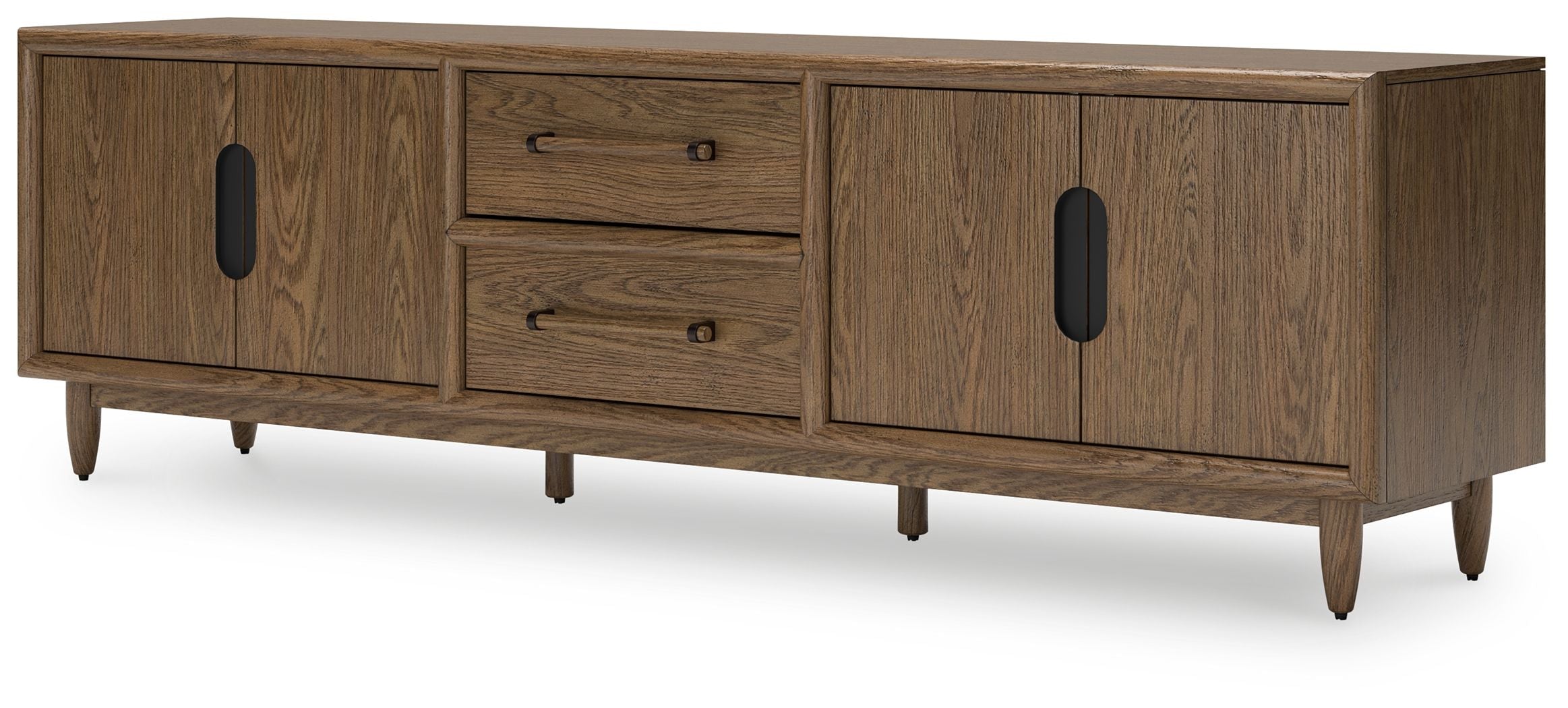 Roanhowe - Marron - Meuble TV extra large