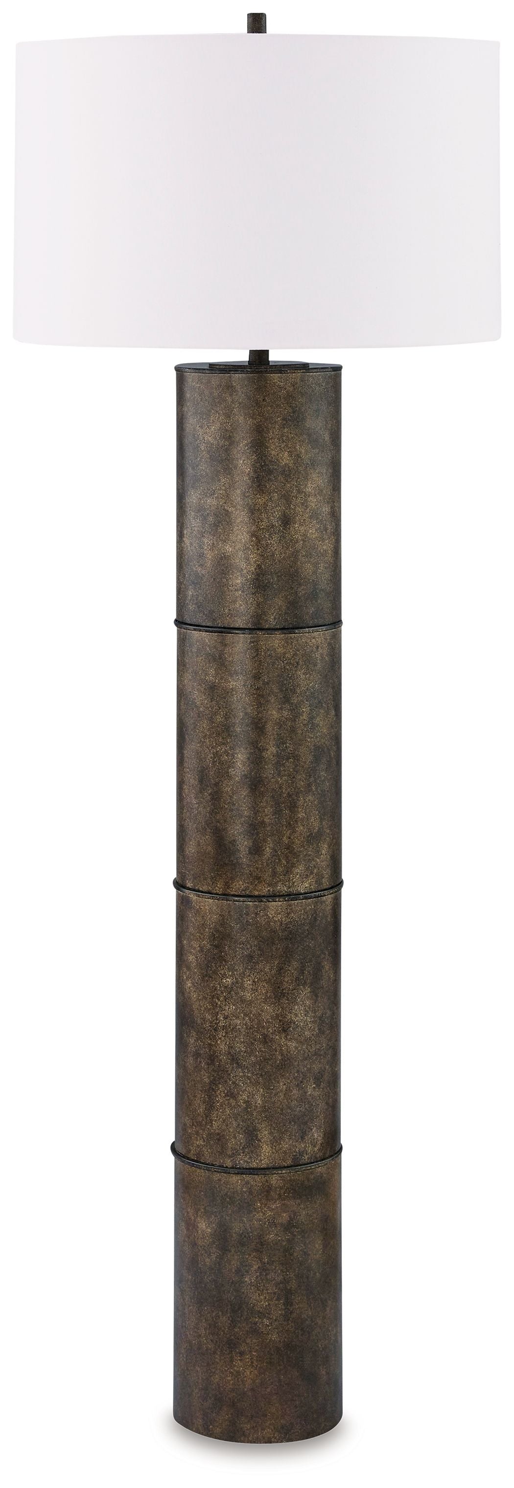 Jebson - Lampadaire en métal finition bronze foncé