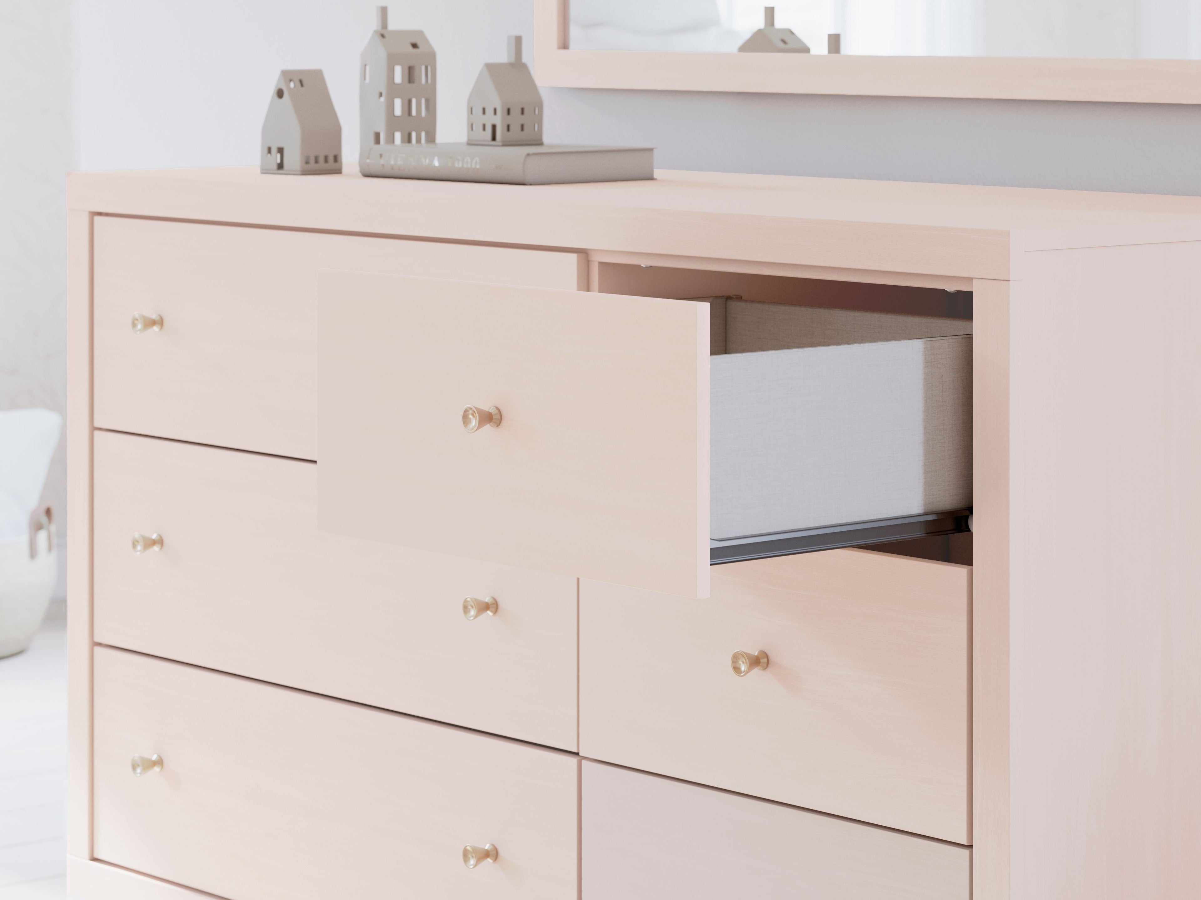 Wistenpine - Blush - Commode et miroir