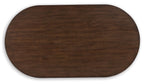 Korestone - Marron foncé - Table basse ovale