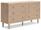 Cielden - Commode bicolore à six tiroirs