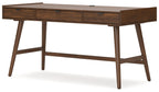 Lyncott - Marron - Ensemble 3 pièces - Bureau, chaise et bibliothèque