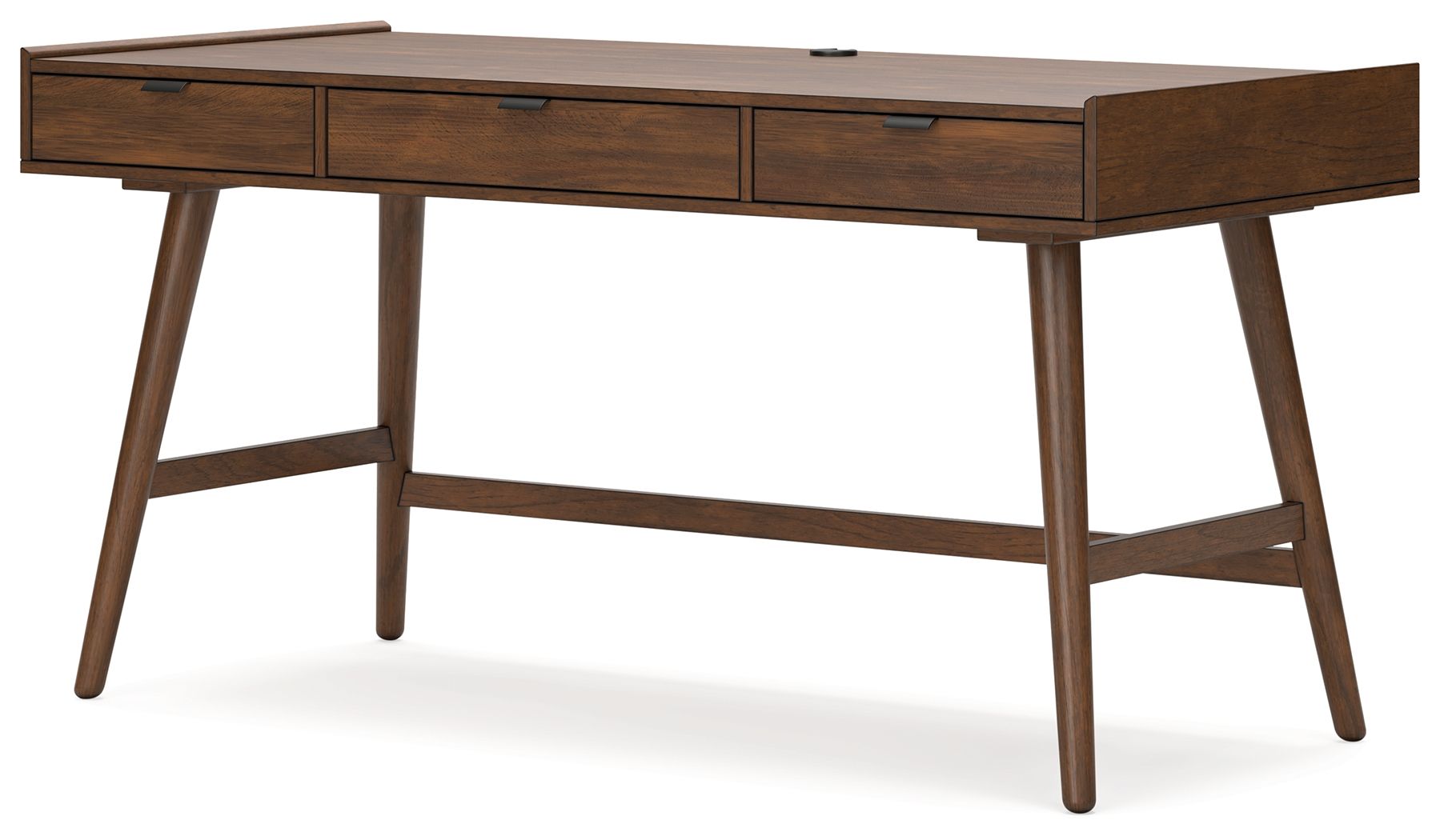 Lyncott - Marron - Ensemble 3 pièces - Bureau, chaise et bibliothèque