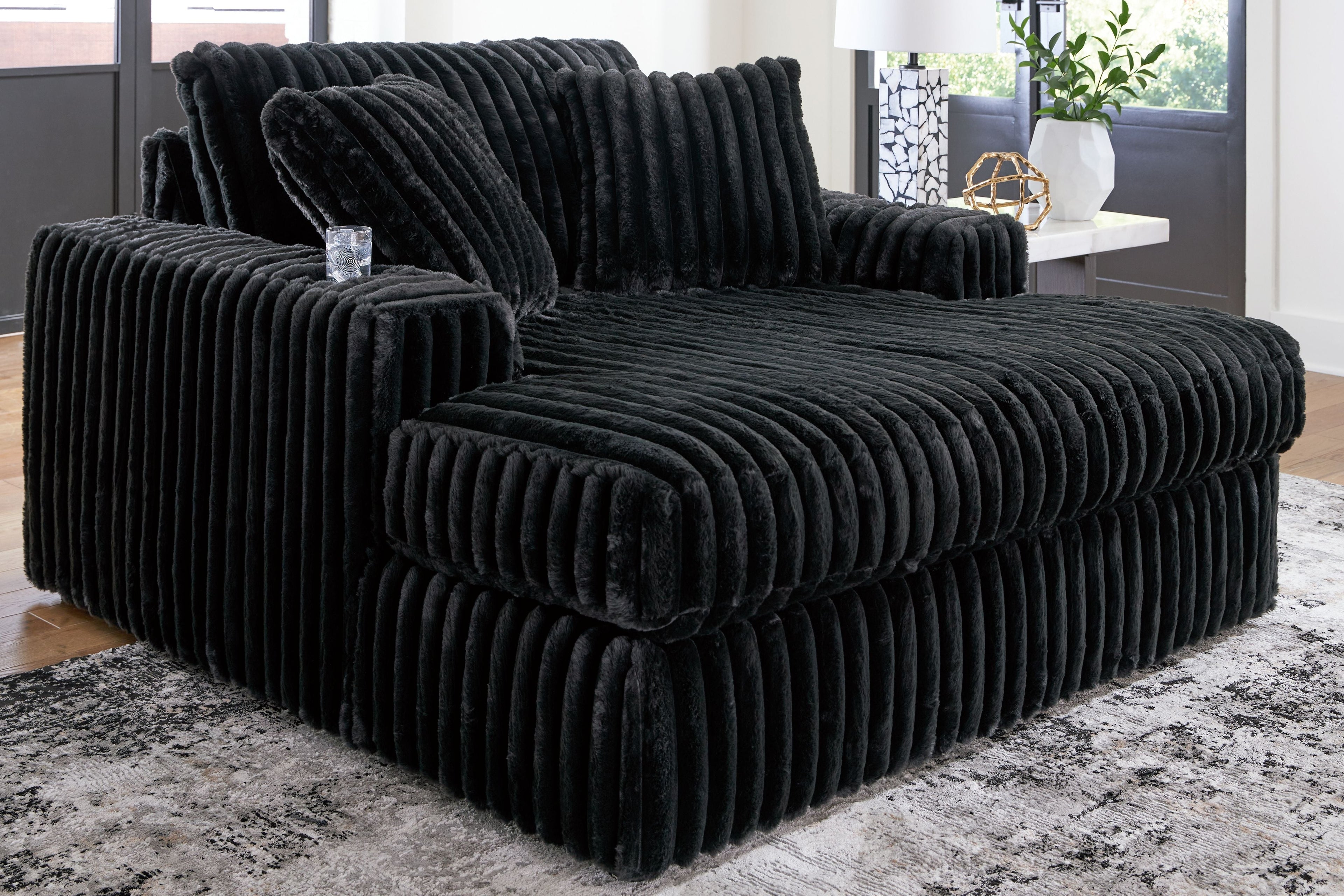 Midnight-madness - Onyx - Chaise longue surdimensionnée