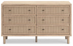 Cielden - Commode bicolore à six tiroirs