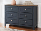 Landocken - Marron / Bleu - Commode