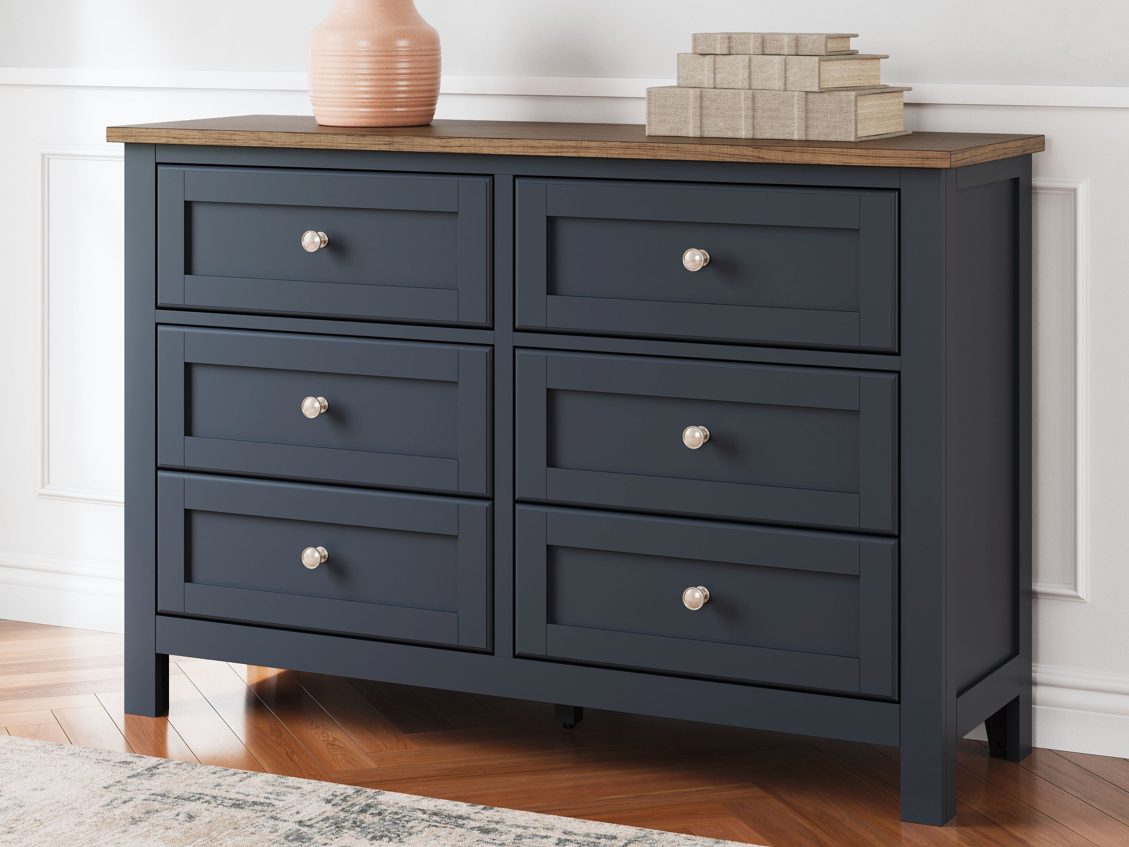 Landocken - Marron / Bleu - Commode