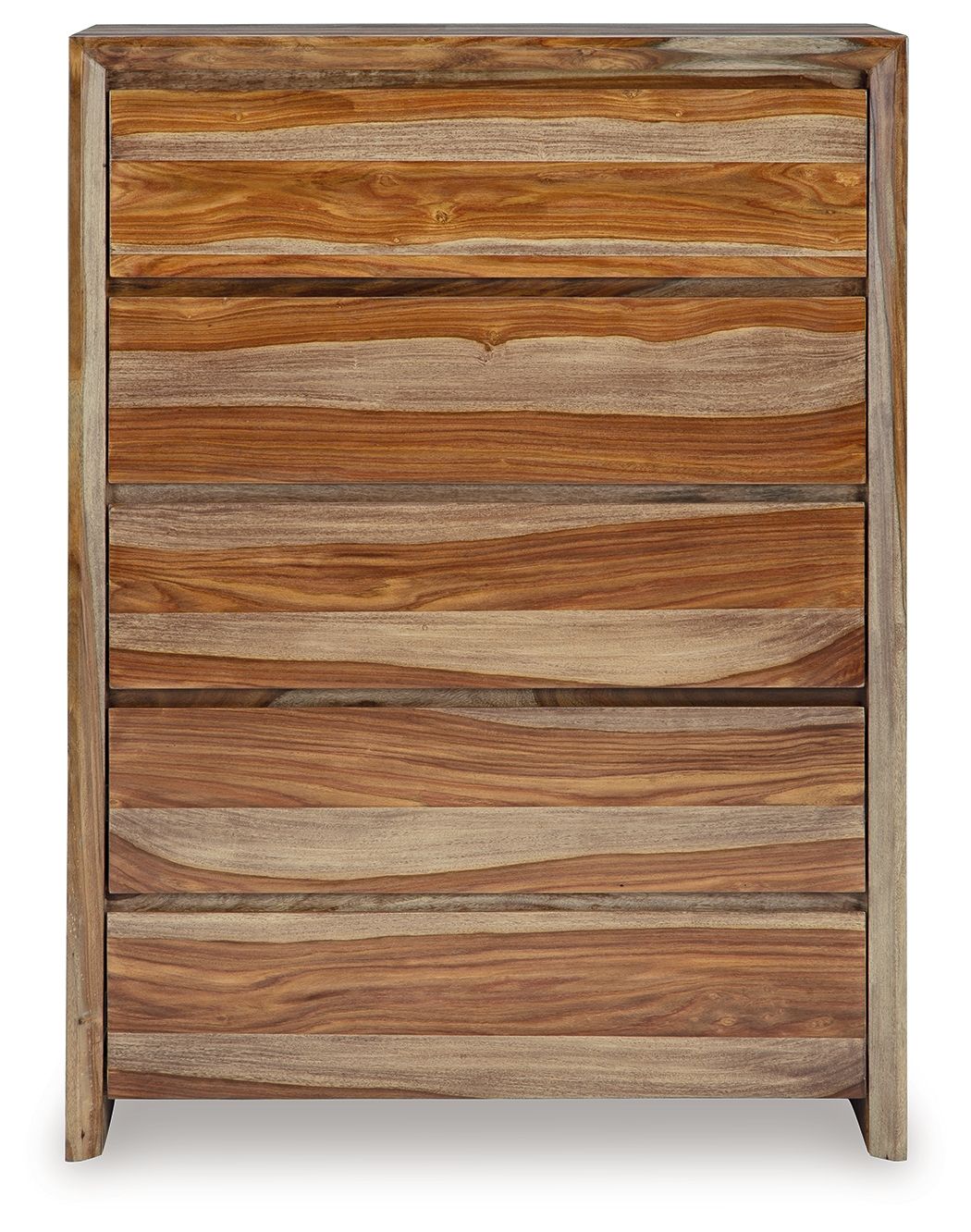 Dressonni - Marron - Commode à cinq tiroirs
