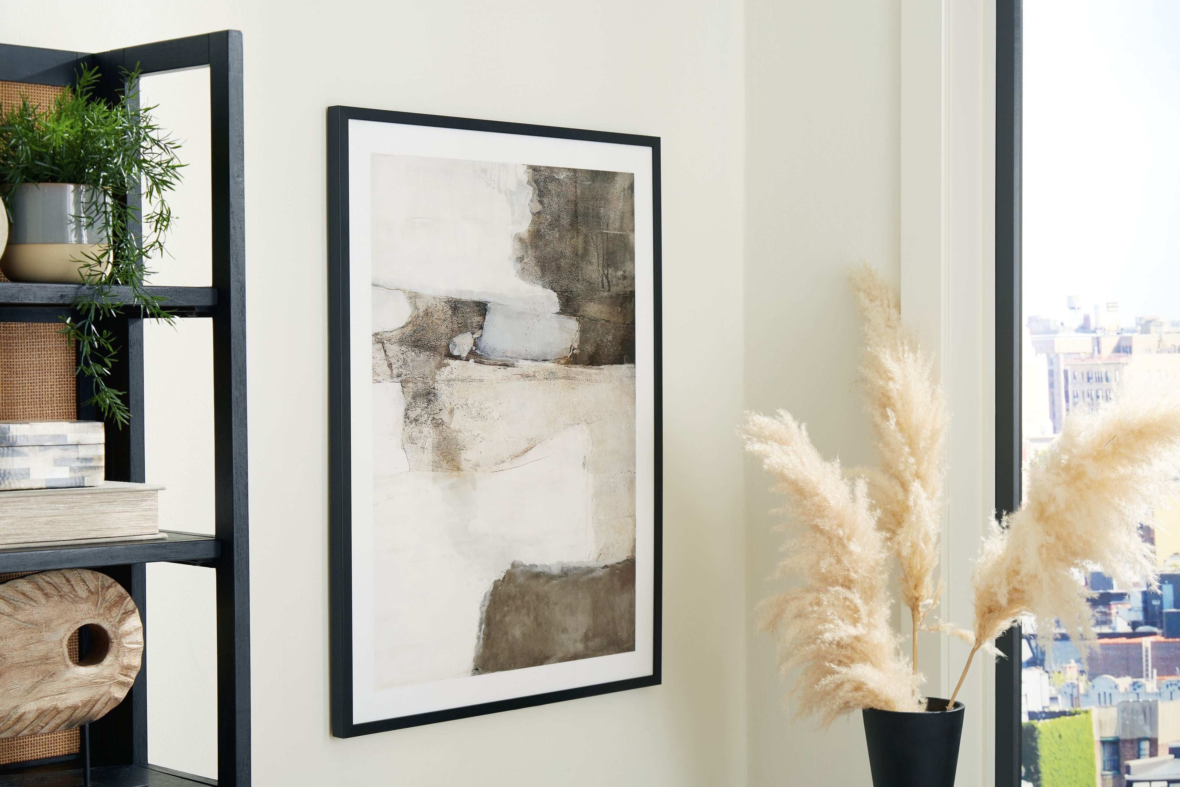 Aldricton - Marron / Blanc - Décoration murale