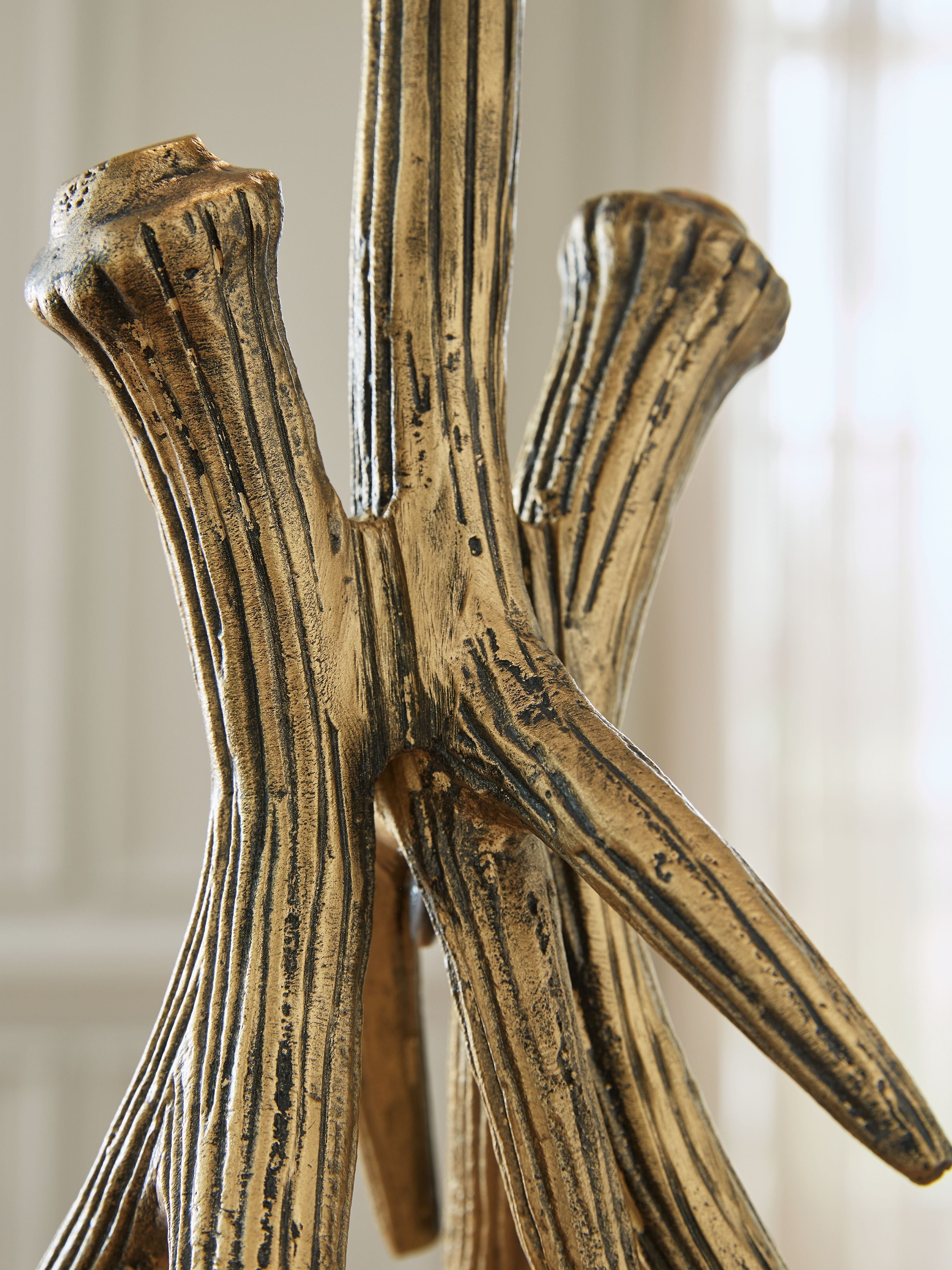Josney - Lampe de table en métal finition or antique