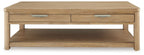 Rencott - Marron clair - Table basse rectangulaire