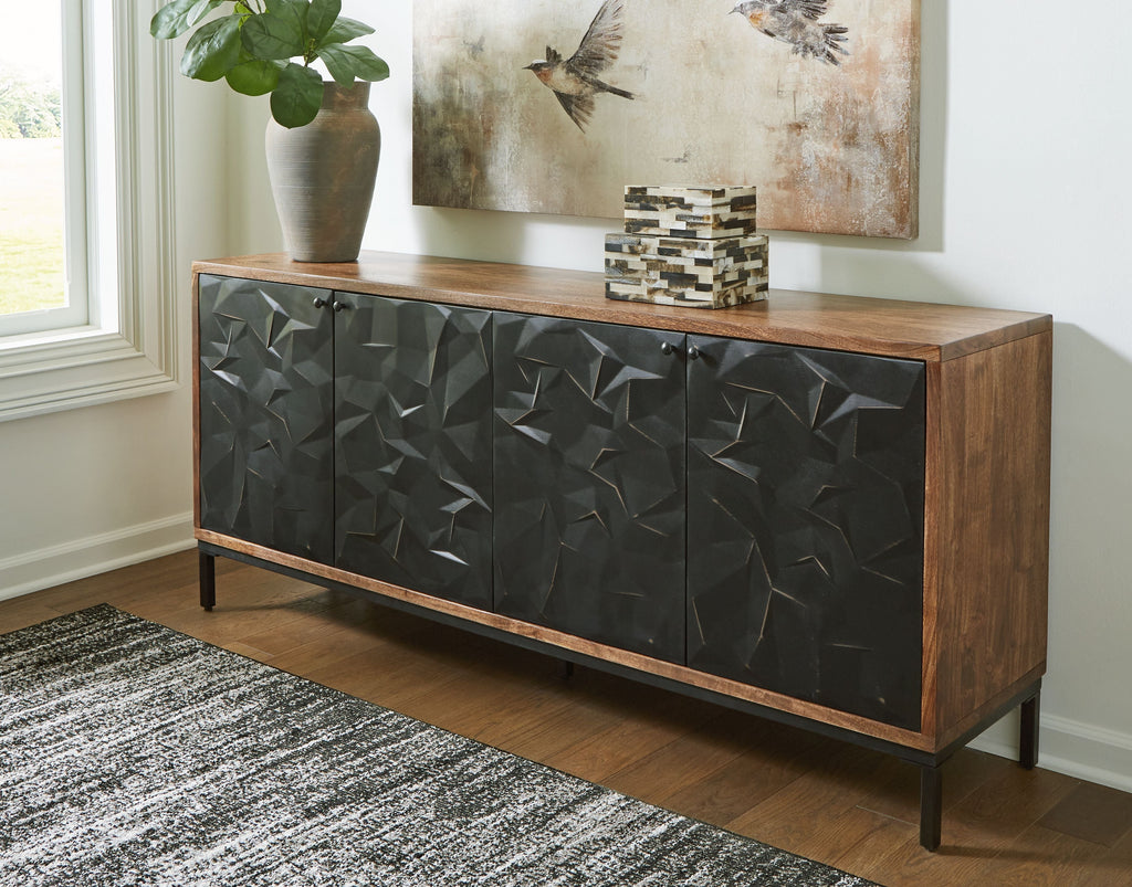Dorannby - Noir / Brun - Armoire d'appoint