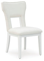 Chalanna - Blanc - Chaise de salle à manger rembourrée (lot de 2)