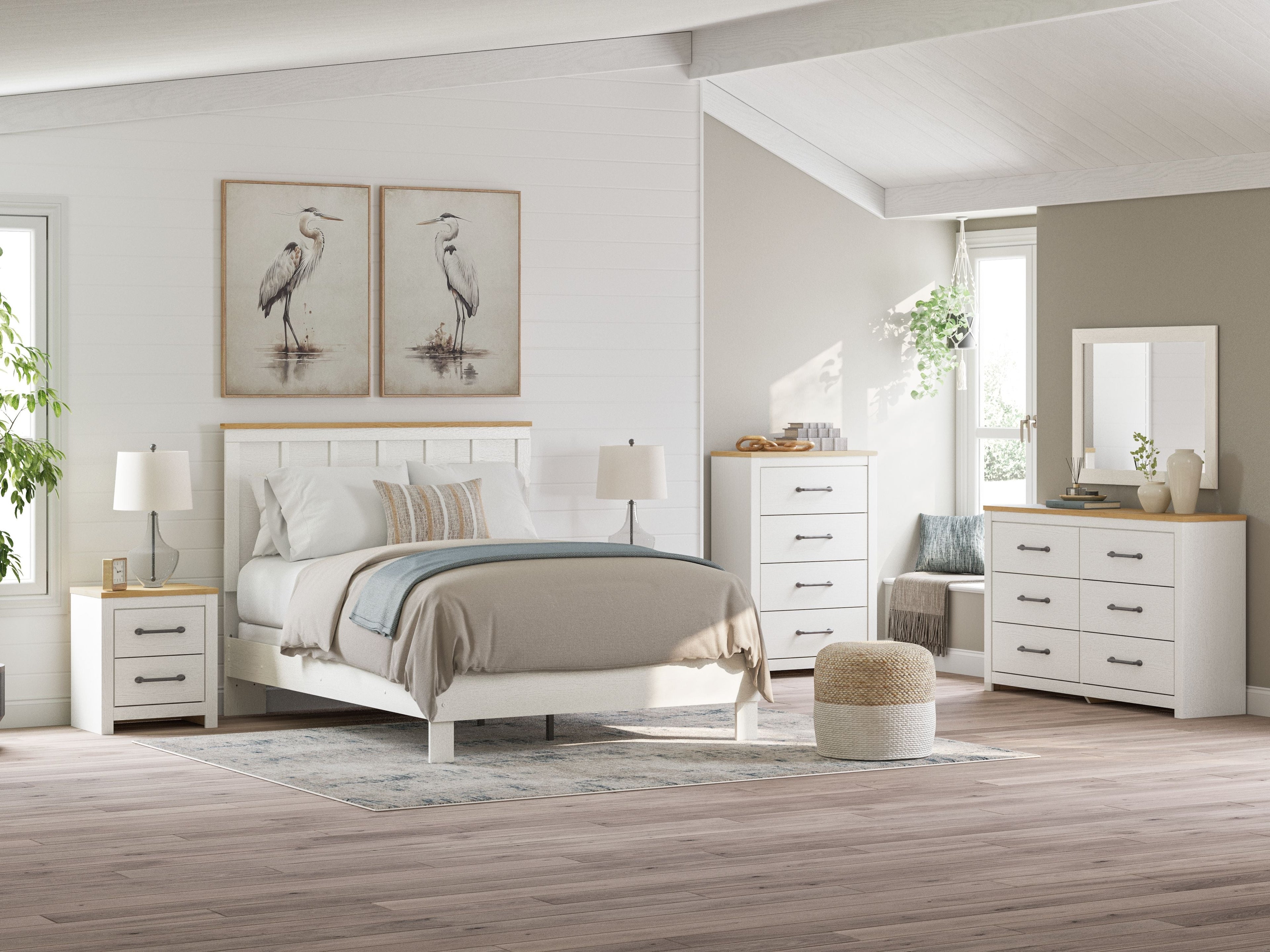 Linnocreek - Blanc - Miroir de chambre