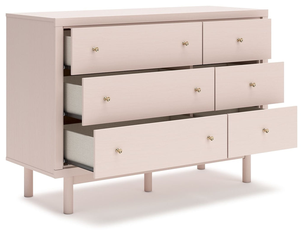 Wistenpine - Blush - Commode à six tiroirs