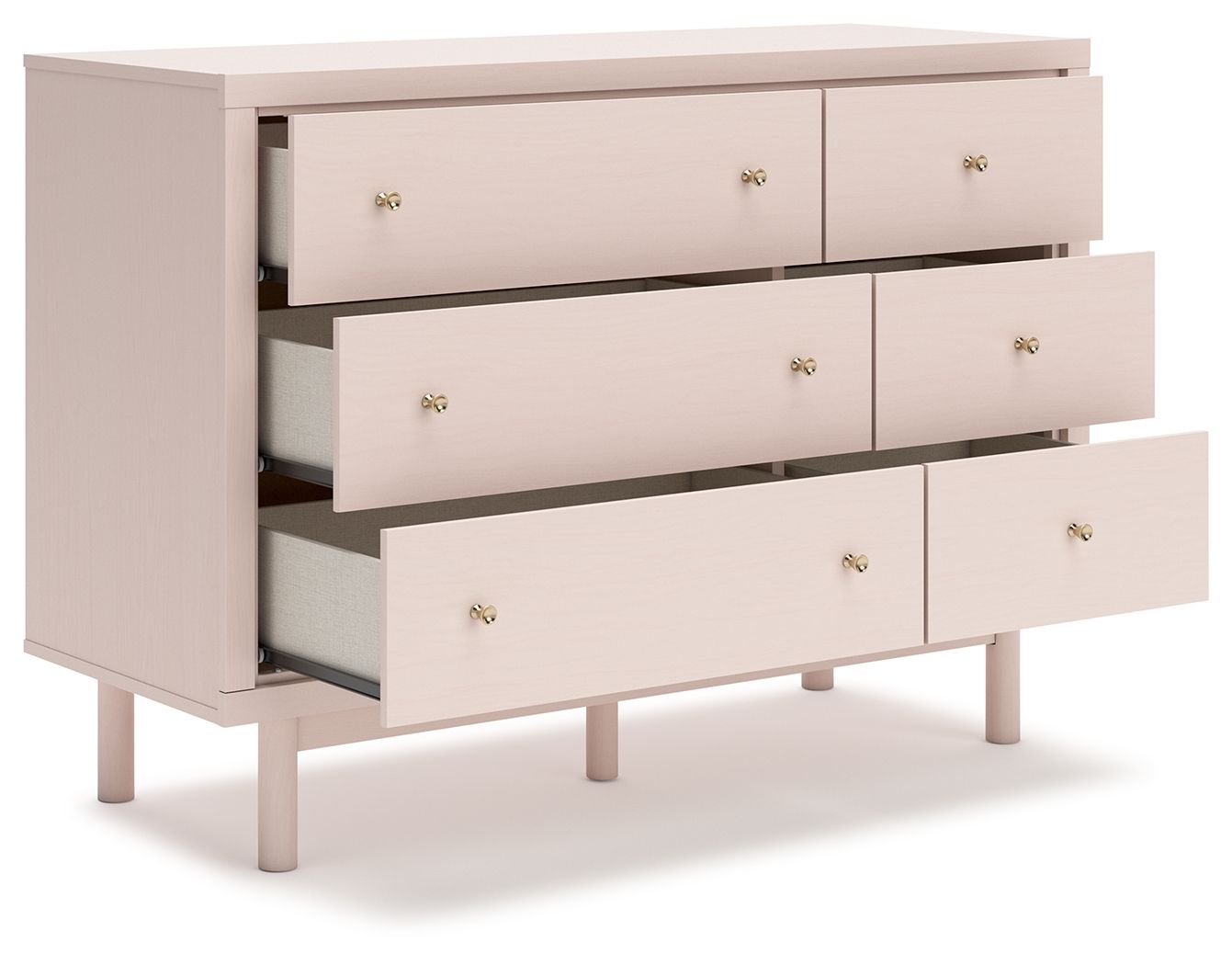 Wistenpine - Blush - Commode à six tiroirs