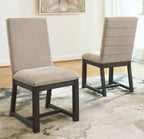 Bellvern - Gris foncé - Chaise de salle à manger (lot de 2)