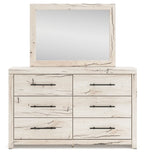 Lawroy - Naturel clair - Commode et miroir