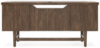 Austanny - Brun chaud - Ensemble 3 pièces - Bureau, chaise et bibliothèque