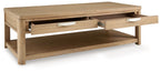 Rencott - Marron clair - Table basse rectangulaire