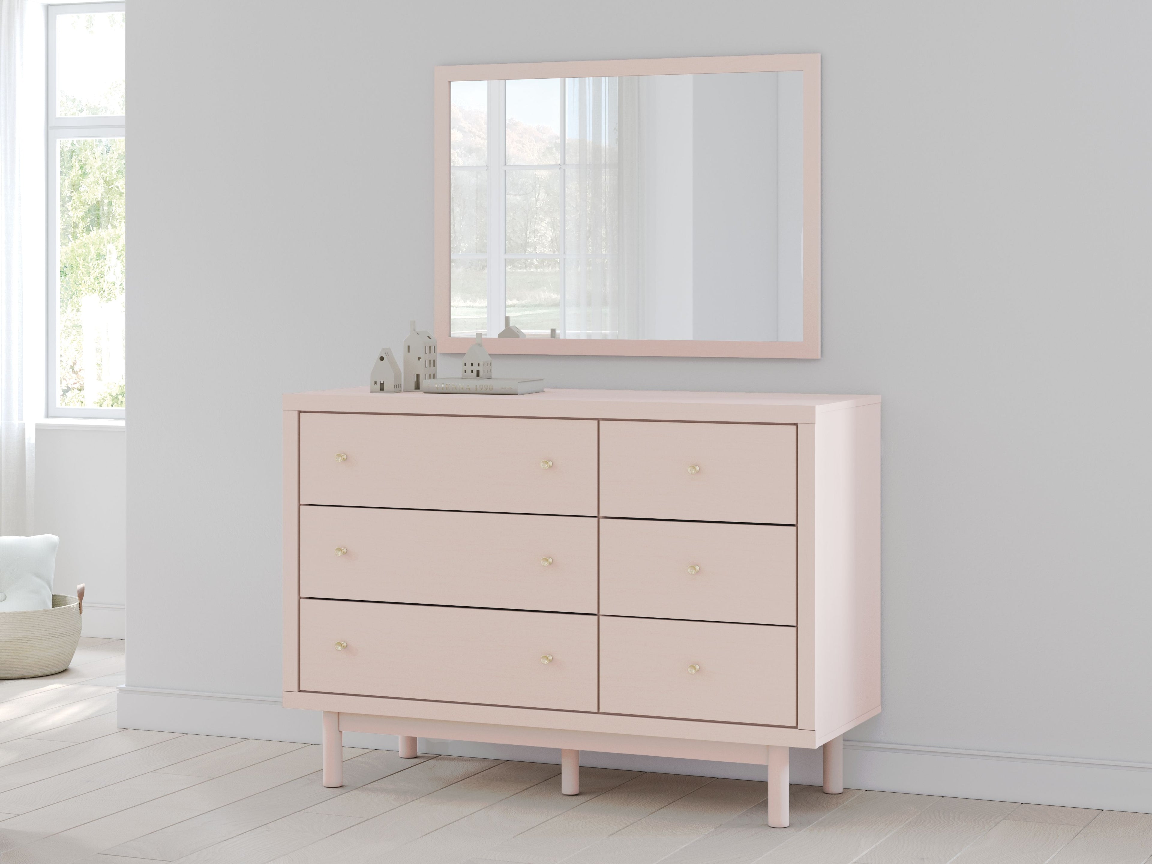 Wistenpine - Blush - Commode et miroir